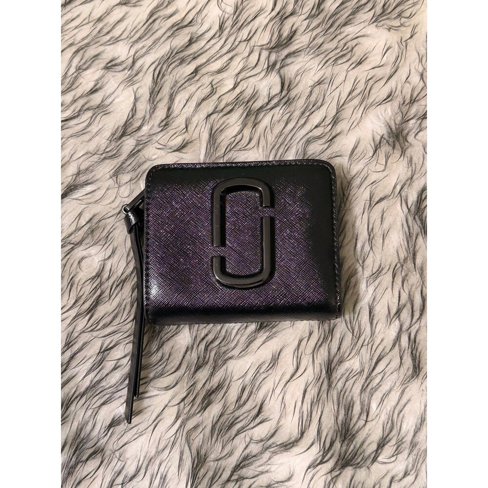 Marc Jacobs Snapshot Dtm Wallet - Black Saffiano Leather